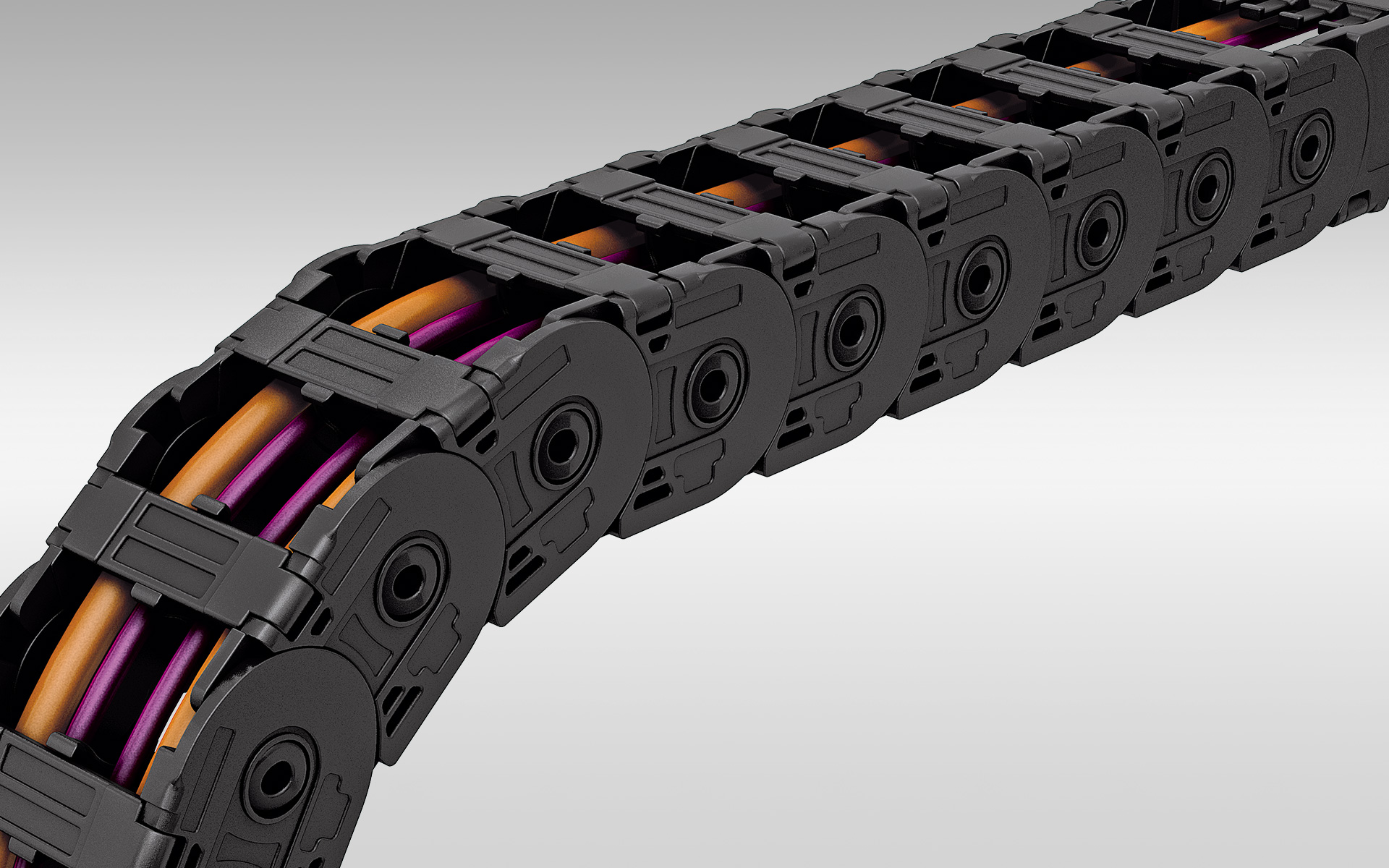打開(kāi)式塑料拖鏈